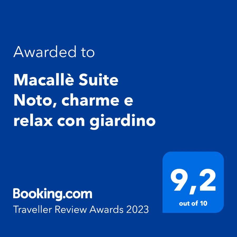 Macalle Suite Noto, Charme E Relax Con Giardino Exterior foto